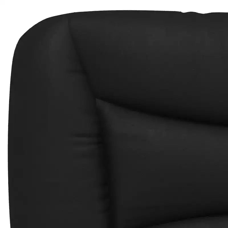 Cadre de Lit Double LED Noir/Blanc - 137x190 cm avec Finition en Similicuir, Lattes en Contreplaqué et Tête de Lit Rembourrée Confortable