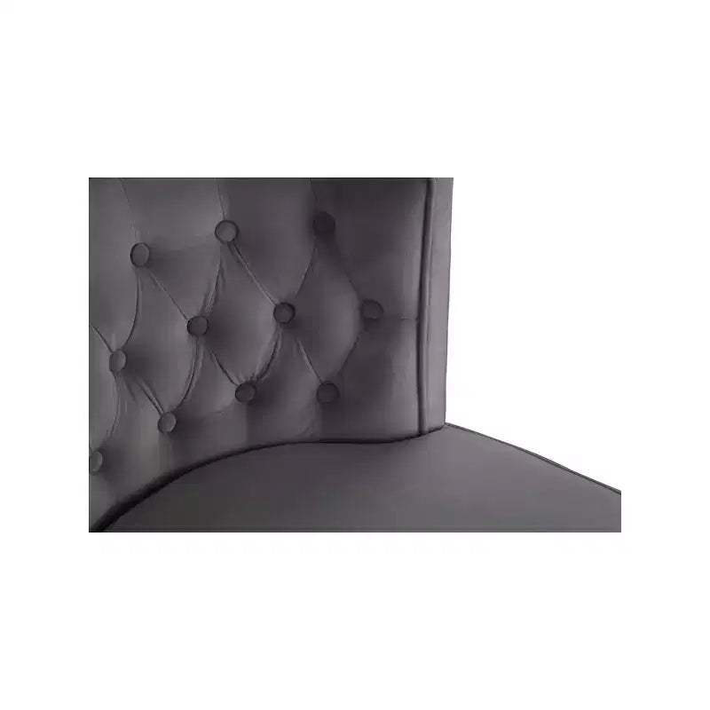 Chaise de salle à manger en velours Perry
