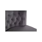 Chaise de salle à manger en velours Perry