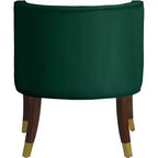 Chaise de salle à manger en velours Perry