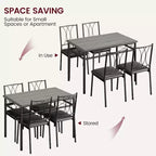 Table à manger pour 4 personnes, Table et chaises de cuisine, Table de salle à manger avec 4 chaises rembourrées, Table de cuisine pour petit espace, Appartement