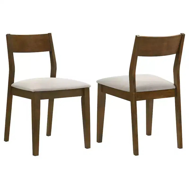 Coaster,Almonte Dining Chair Upholstered Seat Dark Brown (Set of 2)