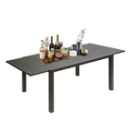Table à Manger Extensible en Aluminium pour Patio - Table de Cuisine pour Salle à Manger