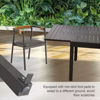 Table à Manger Extensible en Aluminium pour Patio - Table de Cuisine pour Salle à Manger