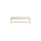 Valley Chenille Fabric Bench