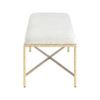 Valley Chenille Fabric Bench