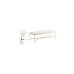 Valley Chenille Fabric Bench