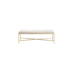 Valley Chenille Fabric Bench