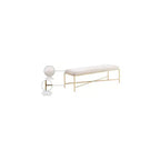 Valley Chenille Fabric Bench