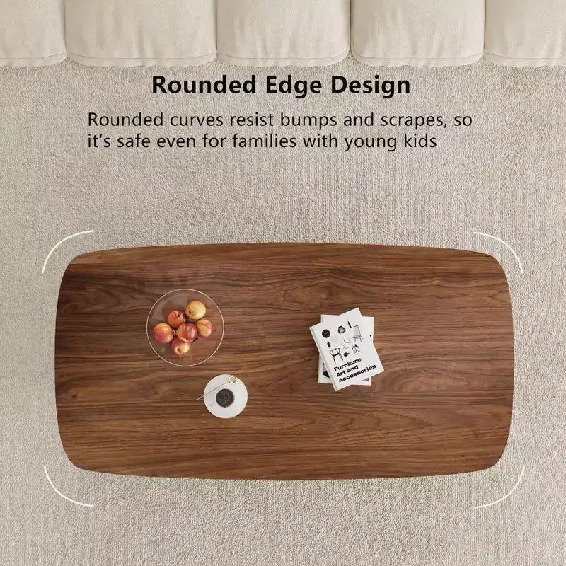 Table basse en bois de 47,2 pouces avec tiroirs de rangement
