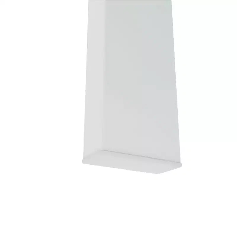 Table basse Henri rectangulaire en verre trempé et fer forgé avec étagère