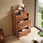 Peg Wood Bevel Design Drawer Dresser