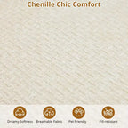 106 Modern Curved Sectional Cloud Sofa with Chaise Lounge, Modular Chenille Fabric Sleeper Couch, No Assembly Required