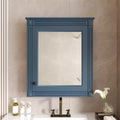 Armoire murale de salle de bain avec miroir, armoire à pharmacie avec étagère réglable en hauteur, blanc