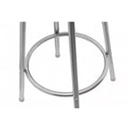 Tabouret de bar marron en MDF et acier, tabouret de bar pivotant standard