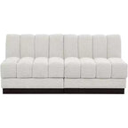 Canapé Modulable en Tissu Chenille Quinn