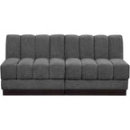 Canapé Modulable en Tissu Chenille Quinn