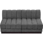 Canapé Modulable en Tissu Chenille Quinn