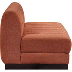 Canapé Modulable en Tissu Chenille Quinn