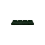 Canapé Modulaire en Tissu Bouclé Vert Ames