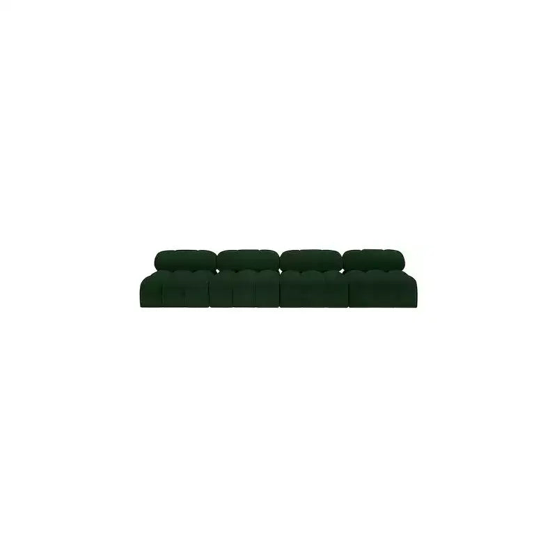 Ames Green Boucle Fabric Modular Sofa