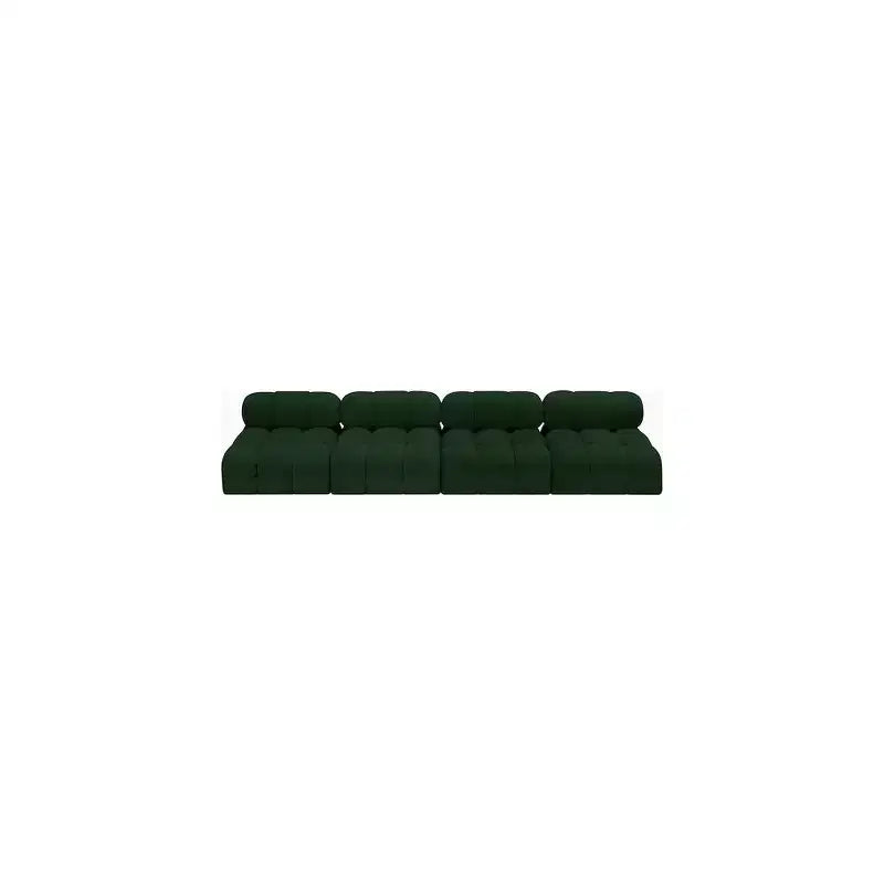 Ames Green Boucle Fabric Modular Sofa