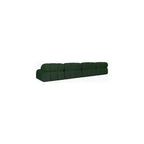 Canapé Modulaire en Tissu Bouclé Vert Ames