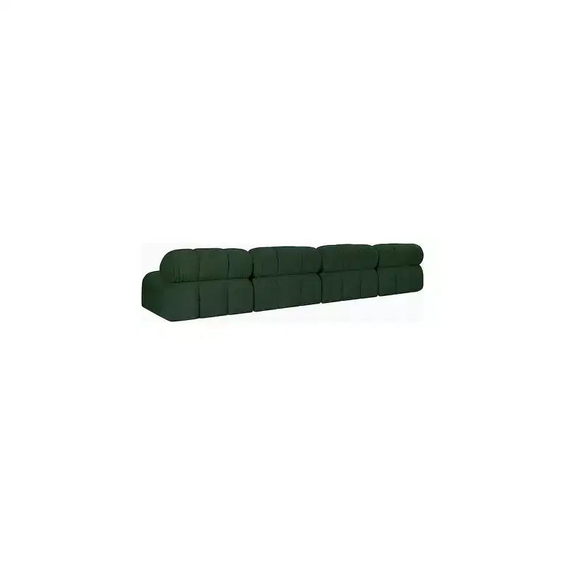 Ames Green Boucle Fabric Modular Sofa