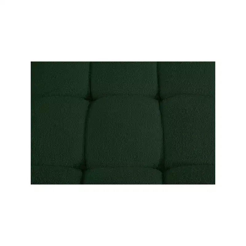 Canapé Modulaire en Tissu Bouclé Vert Ames
