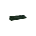 Canapé Modulaire en Tissu Bouclé Vert Ames