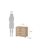 Chambre Mira – Commode double et chiffonnier à 6 tiroirs, Jackson Hickory