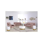 Table d'appoint déco blanc/doré