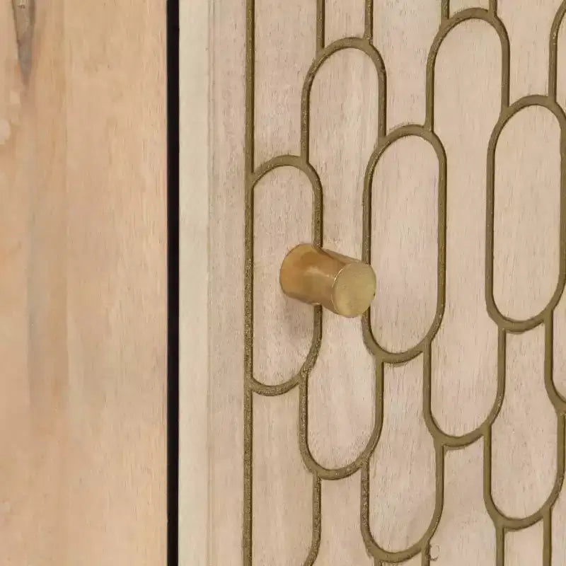 Meuble d'appoint en bois naturel pin massif moyen