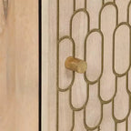 Meuble d'appoint en bois naturel pin massif moyen