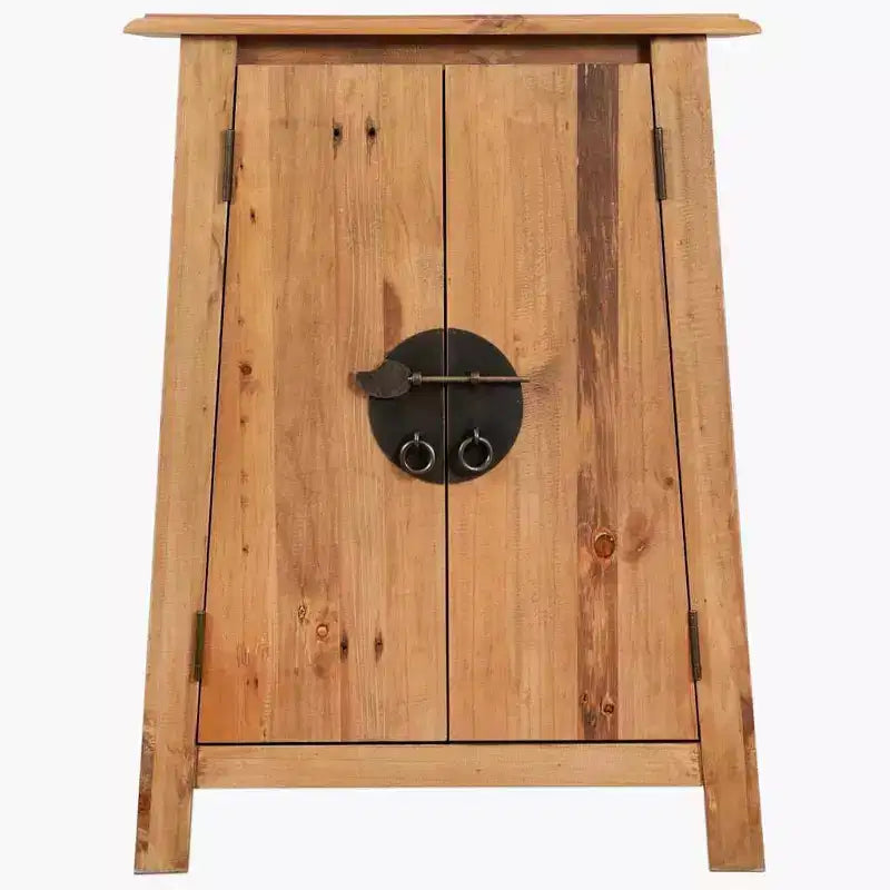Armoire murale marron en pin massif 42x23x70 cm