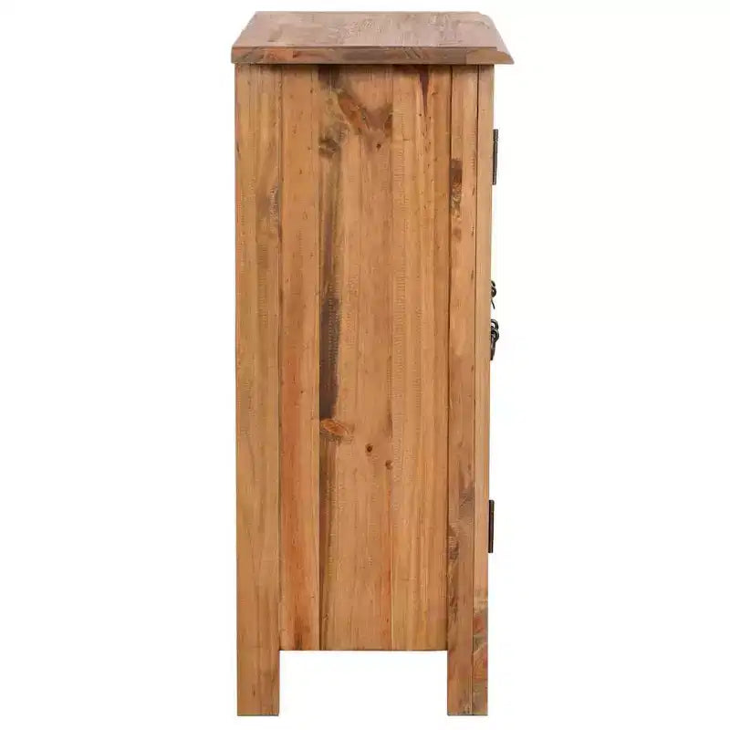 Armoire murale marron en pin massif 42x23x70 cm