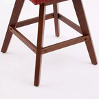 Tabourets de comptoir pivotants en bois garnis de tissu Spin 26 po