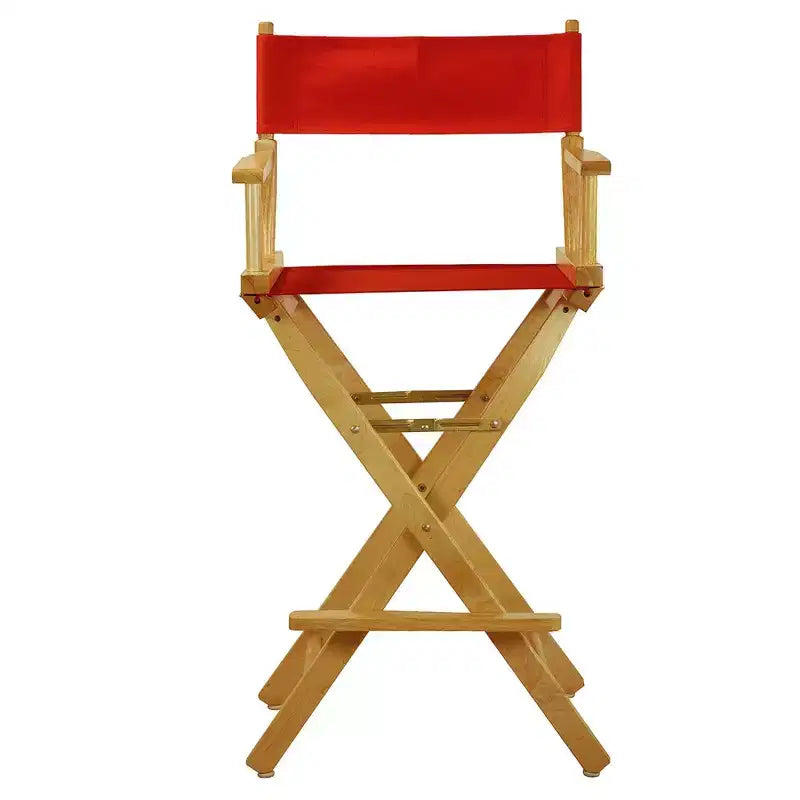 Bar-Height Director's Chair - Natural Frame