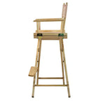 Chaise de metteur en scène hauteur comptoir – Structure naturelle