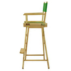 Chaise de metteur en scène hauteur comptoir – Structure naturelle