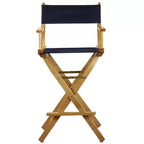 Chaise de metteur en scène hauteur comptoir – Structure naturelle
