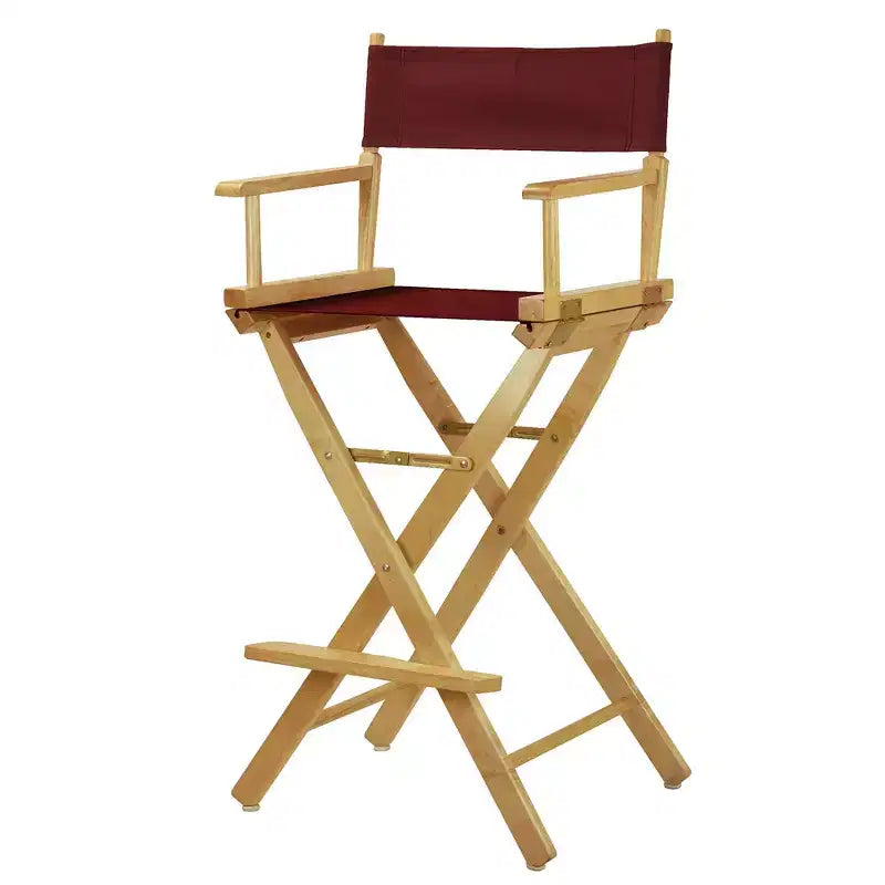 Bar-Height Director's Chair - Natural Frame