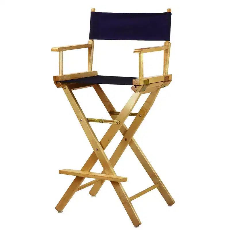 Bar-Height Director's Chair - Natural Frame
