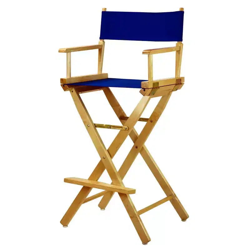 Bar-Height Director's Chair - Natural Frame