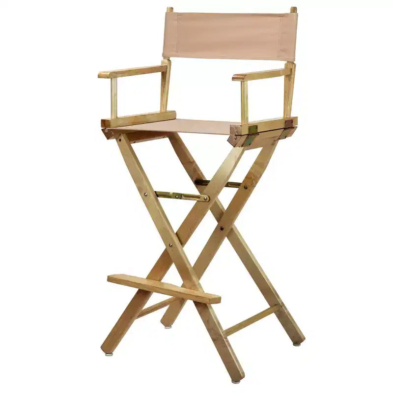 Bar-Height Director's Chair - Natural Frame