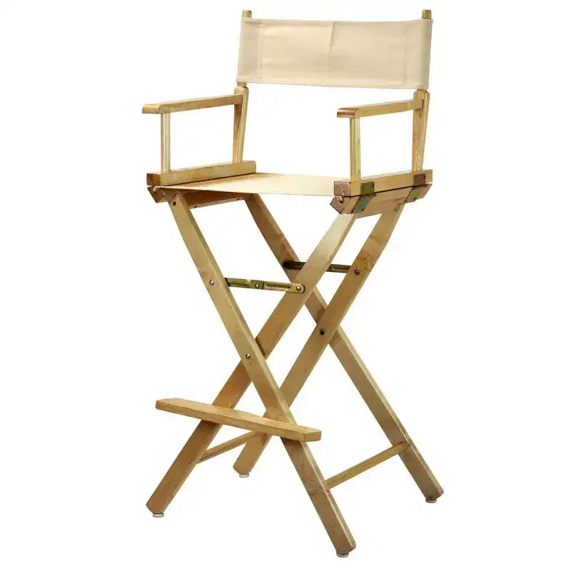 Bar-Height Director's Chair - Natural Frame