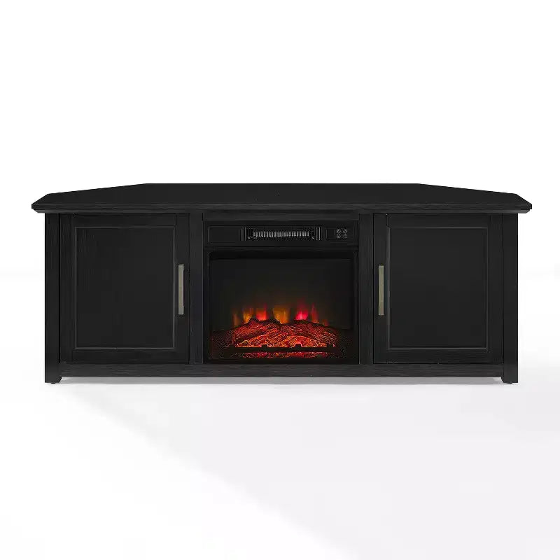 Meuble TV d'angle Camden pour téléviseurs jusqu'à 60 pouces avec cheminée
