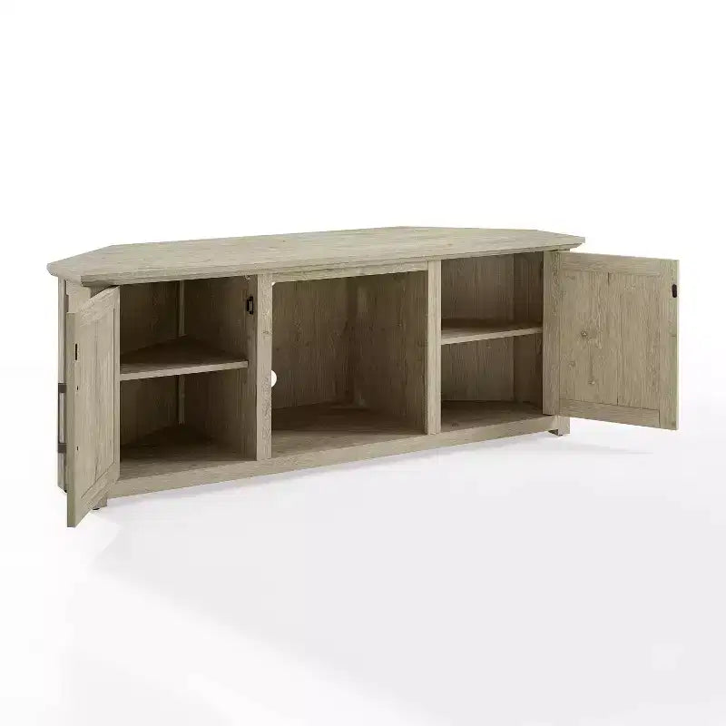 Meuble TV d'angle Camden pour téléviseurs jusqu'à 60 pouces avec cheminée