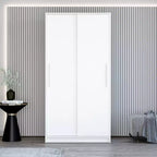 Denmark 2 Clothing Armoire Modern Fixed