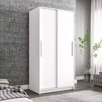 Denmark 2 Clothing Armoire Modern Fixed